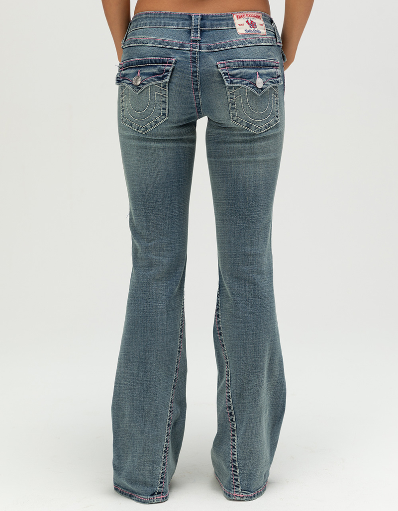 TRUE RELIGION x Bella Doña Joey Low Rise Big T Womens Flare Jeans image number 4