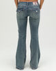 TRUE RELIGION x Bella Doña Joey Low Rise Big T Womens Flare Jeans image number 5