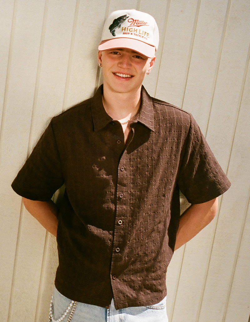RSQ Mens Textured Button Up Shirt image number 0