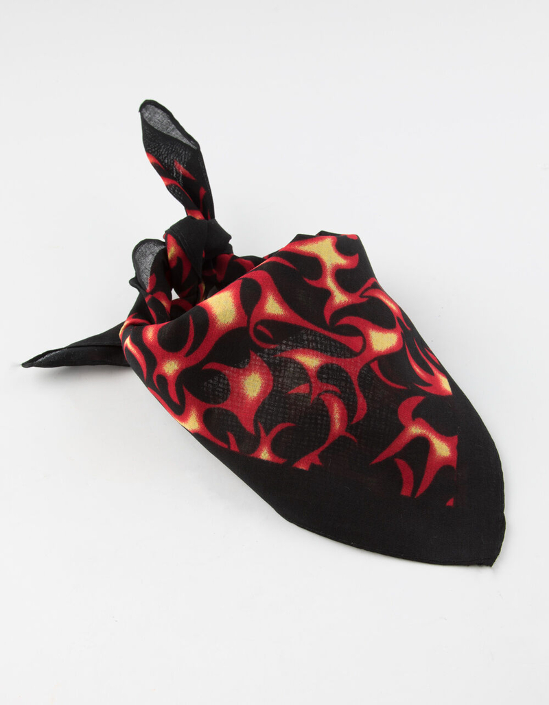 BLUE CROWN Flames Bandana image number 0