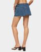 EDIKTED Get Stitched Denim Mini Skort image number 3