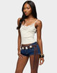 EDIKTED Fawnie Crochet Ribbed Tank Top image number 2