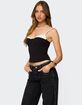EDIKTED Contrast Peekaboo Corset image number 4