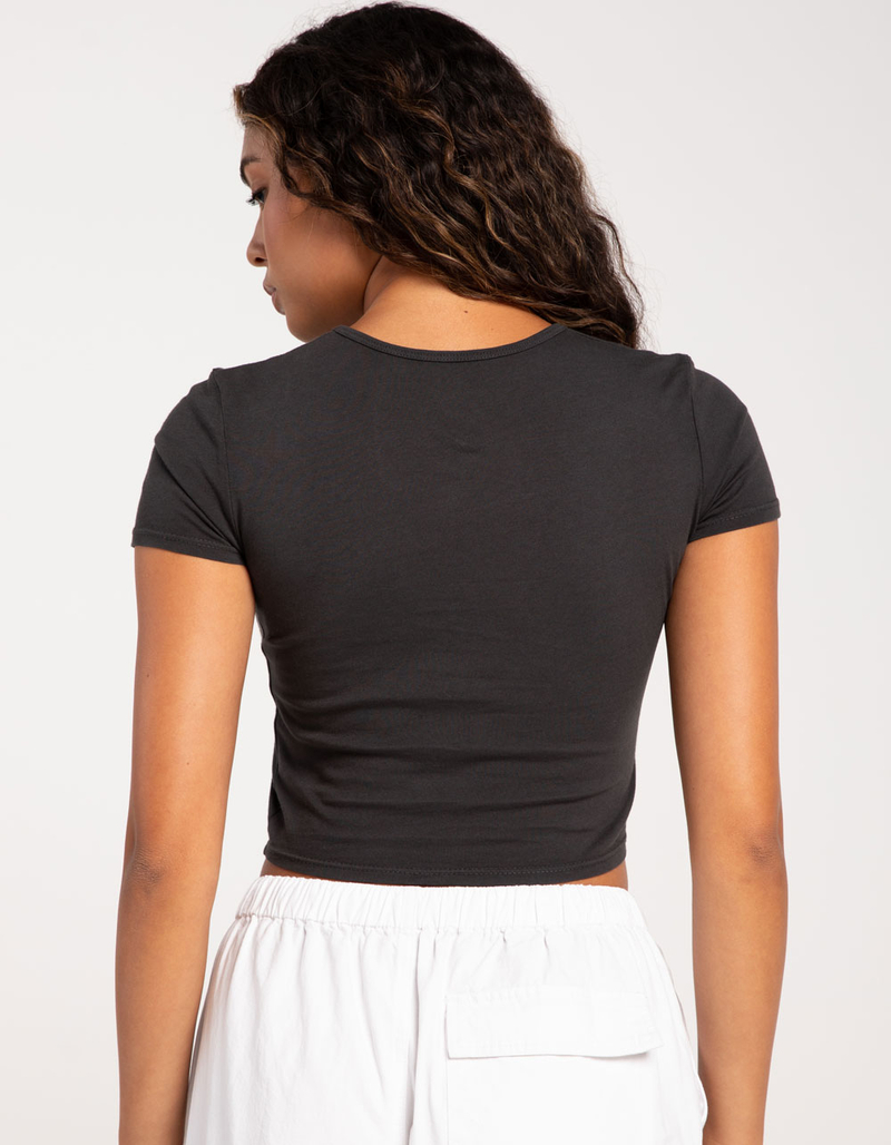 OBEY Breezy Flower Womens Crop Tee image number 2