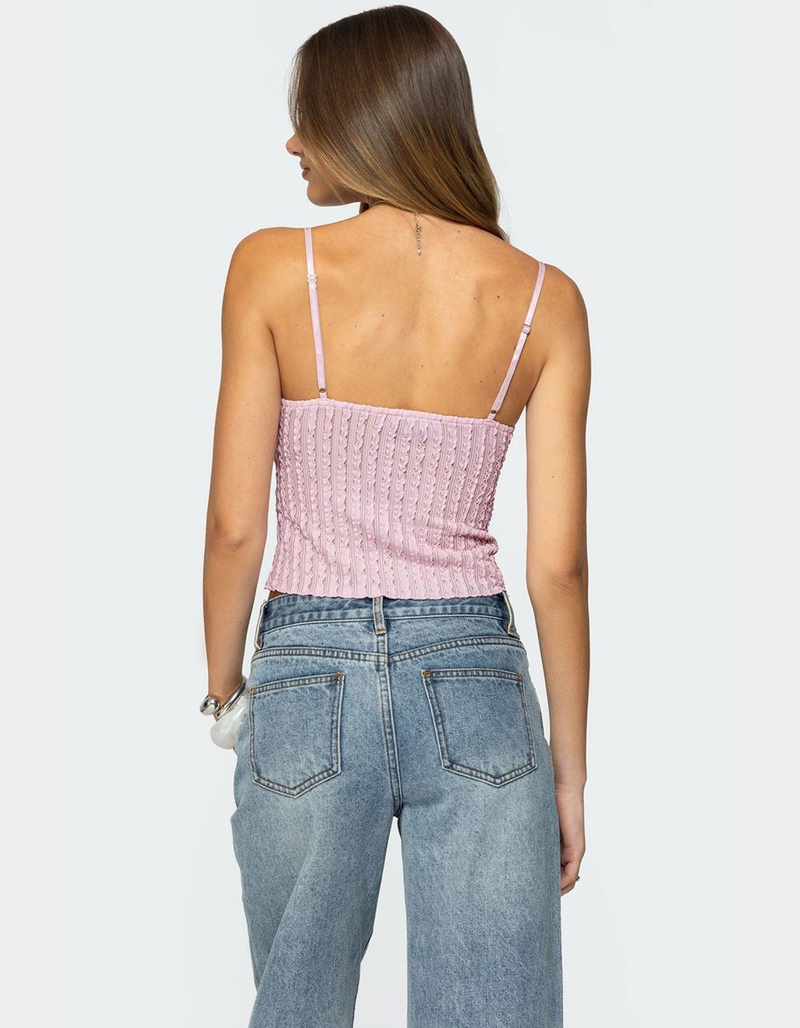EDIKTED Aryah Ruffled Tank Top image number 4
