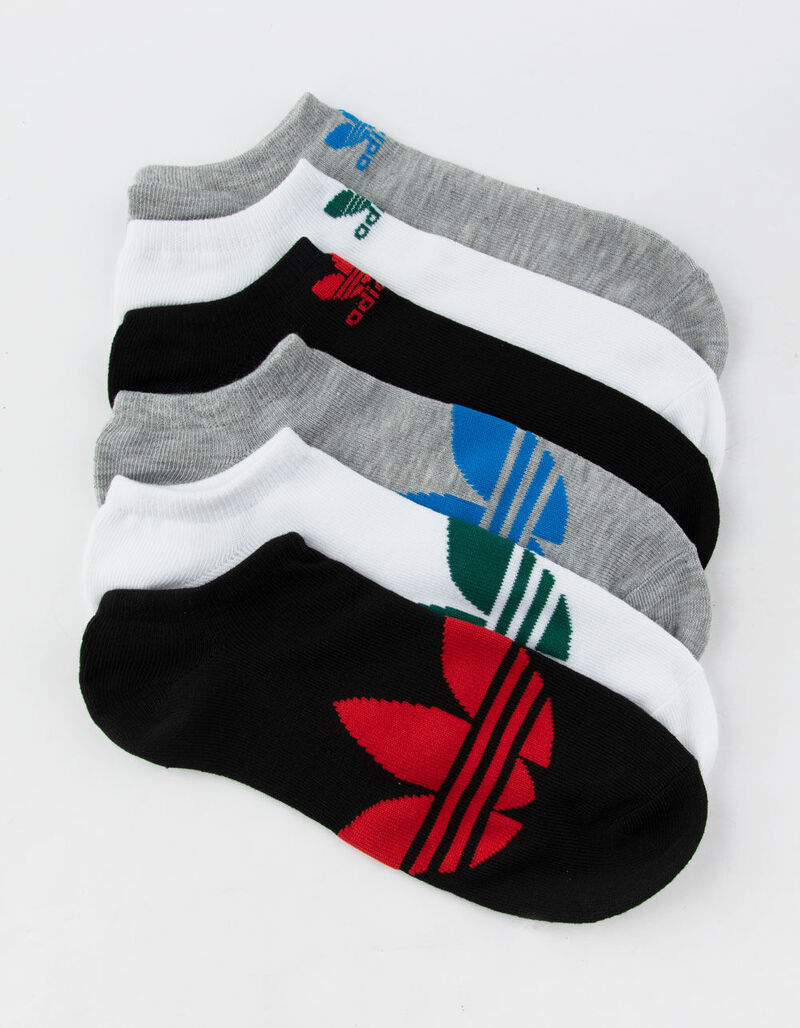 ADIDAS 6 Pack Original Trefoil Mens No Show Socks MULTI CL5014