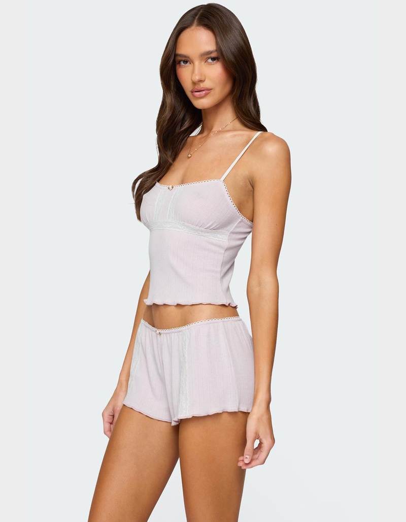EDIKTED Sephi Lacey Pointelle Tank Top image number 1