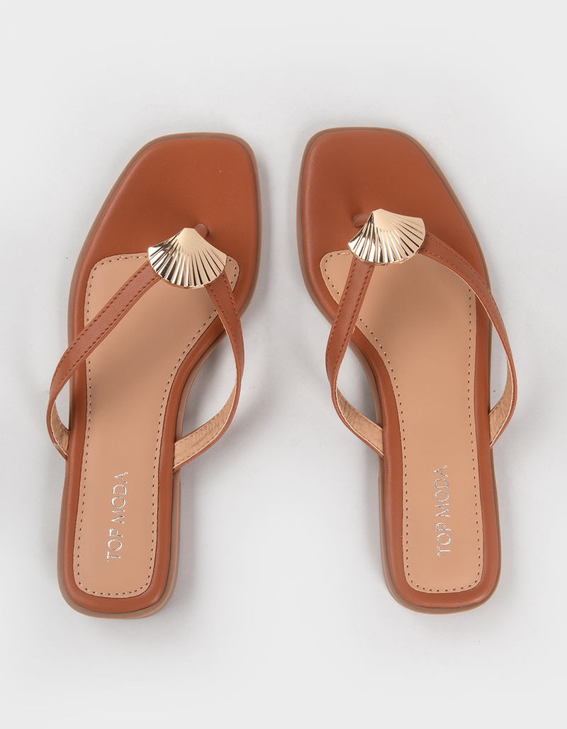 TOP MODA Doha Shell Womens Sandals image number 4