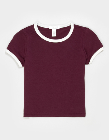 FULL TILT Essentials Girls Ringer Tee Alternative Image