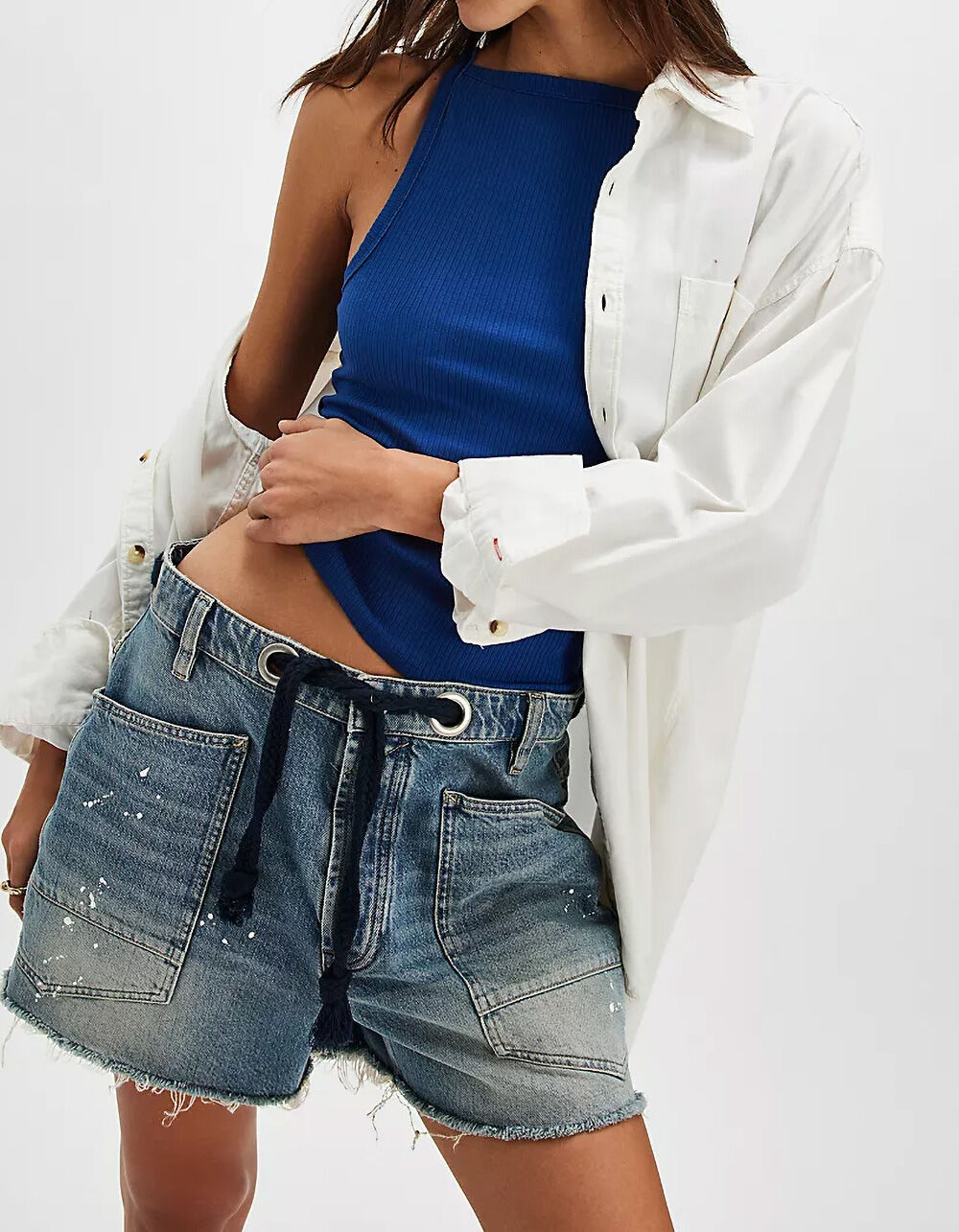 FREE PEOPLE Mia Womens Tank Top - BLUE | Tillys
