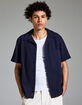 RSQ Mens Solid Texture Camp Shirt image number 5