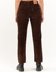 LEVI'S Wedgie Straight Womens Cord Pants - Chicory Coffee image number 4