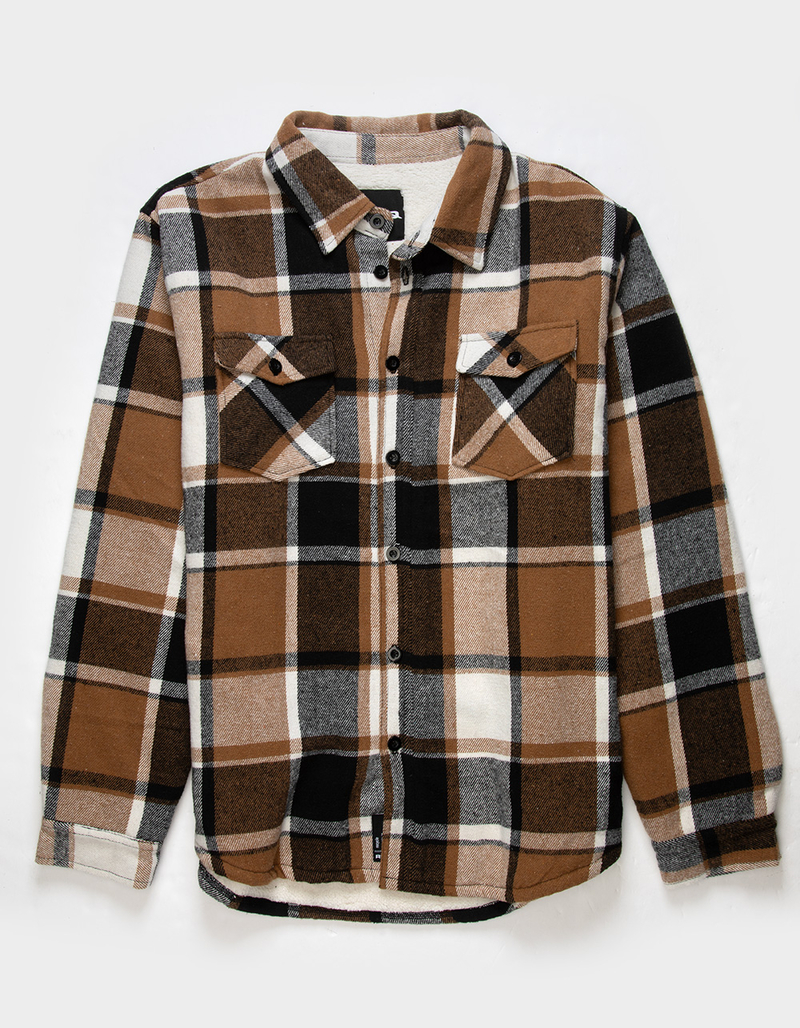RSQ Mens Plaid Sherpa Jacket image number 0