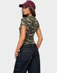 EDIKTED Nika Camo Cowboys Tee image number 3
