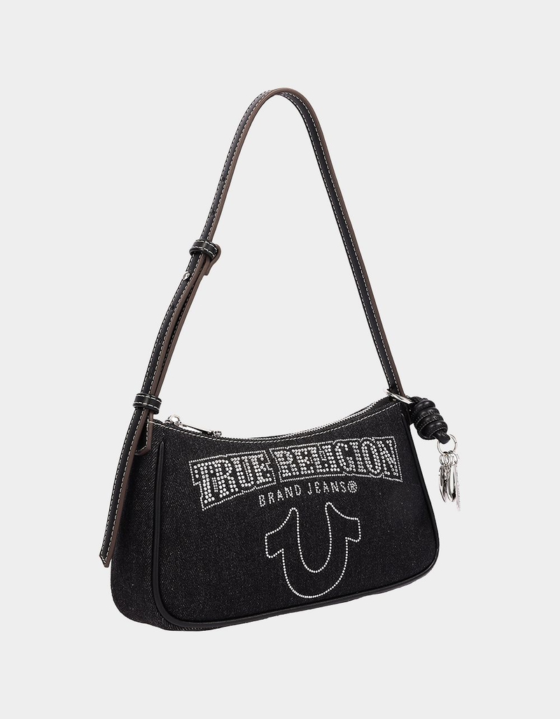 TRUE RELIGION Bling Logo Denim Shoulder Bag image number 1
