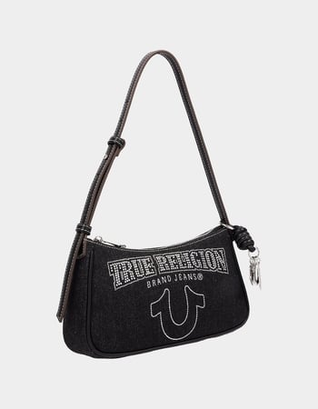 TRUE RELIGION Bling Logo Denim Shoulder Bag Alternative Image