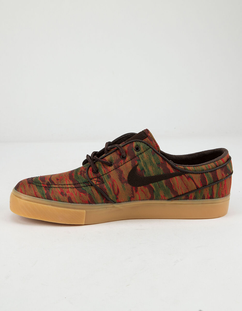 NIKE SB Zoom Stefan Janoski Canvas Premium Gum Yellow & Velvet Brown Shoes image number 3