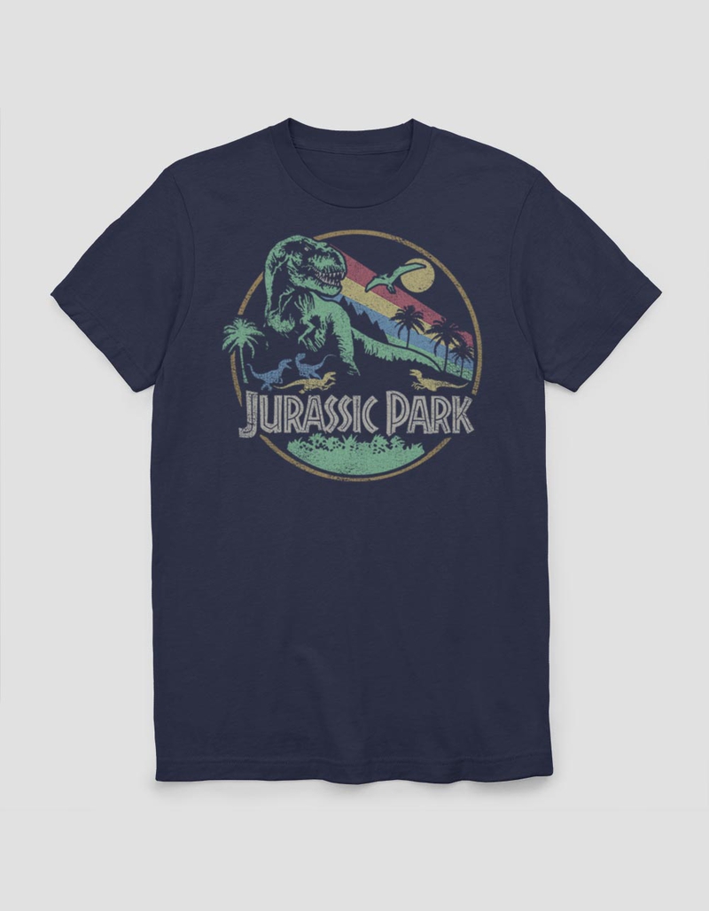 JURASSIC PARK Retro Circle Unisex Tee image number 0