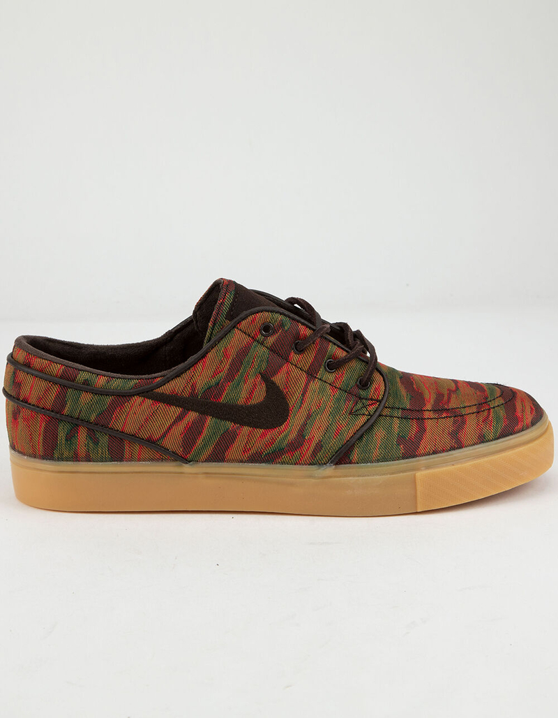 NIKE SB Zoom Stefan Janoski Canvas Premium Gum Yellow & Velvet Brown Shoes image number 0