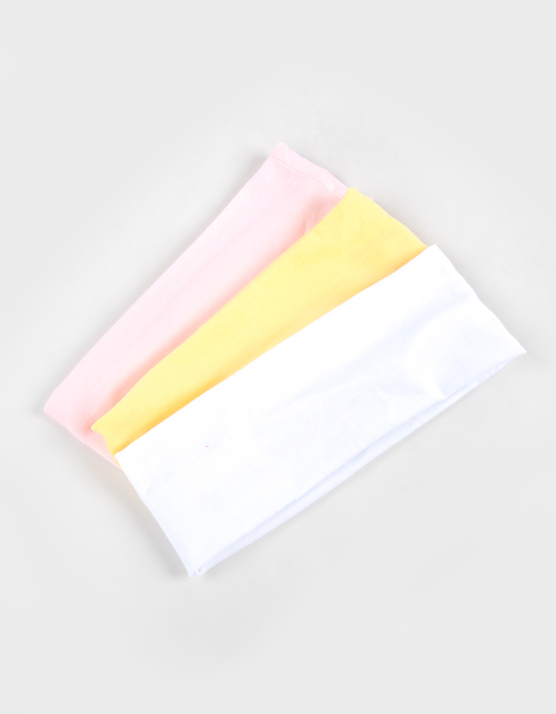 FULL TILT 3 Pack Solid Butter Soft Headbands image number 0