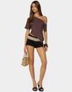 EDIKTED Elori Asymmetric Off Shoulder Top image number 5