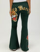ED HARDY Snake Rose Womens Bootcut Sweatpants image number 2