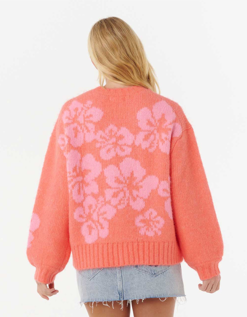 RIP CURL Hibiscus Heat Womens Jacquard Crewneck Sweater image number 2