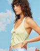 WEST OF MELROSE Butterfly Hem Womens Halter Top image number 2