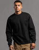 RSQ Mens Solid Crewneck Fleece Sweatshirt image number 1