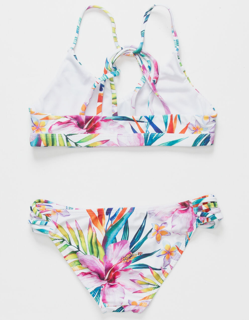 CORAL & REEF Emerson Girls Strappy Bikini Set image number 1
