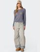 EDIKTED Bri Oversized Boat Neck Sweater image number 2
