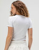 GUESS JEANS Notch Neck Womens Baby Tee image number 4