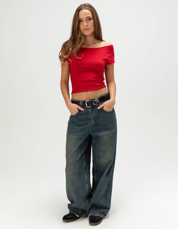 TILLYS Raw Edge Womens Tee Alternative Image