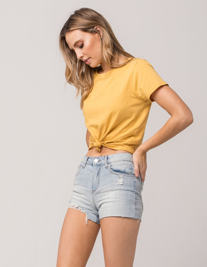 IVY & MAIN Cutoff Womens Ripped Denim Shorts image number 0