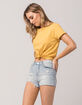 IVY & MAIN Cutoff Womens Ripped Denim Shorts image number 1