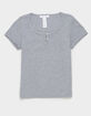 FULL TILT Girls Snap Henley Top image number 1