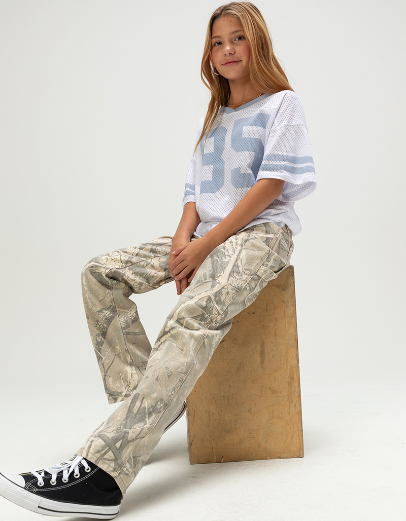 FULL TILT 85 Stripe Girls Mesh Tee image number 4