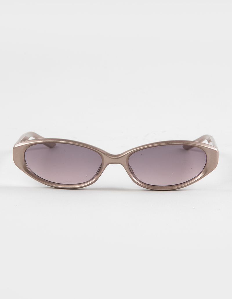 RSQ Rectangle Shimmer Plastic Sunglasses image number 1
