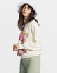 BILLABONG Here We Go Womens Graphic Crewneck Sweatshirt image number 2