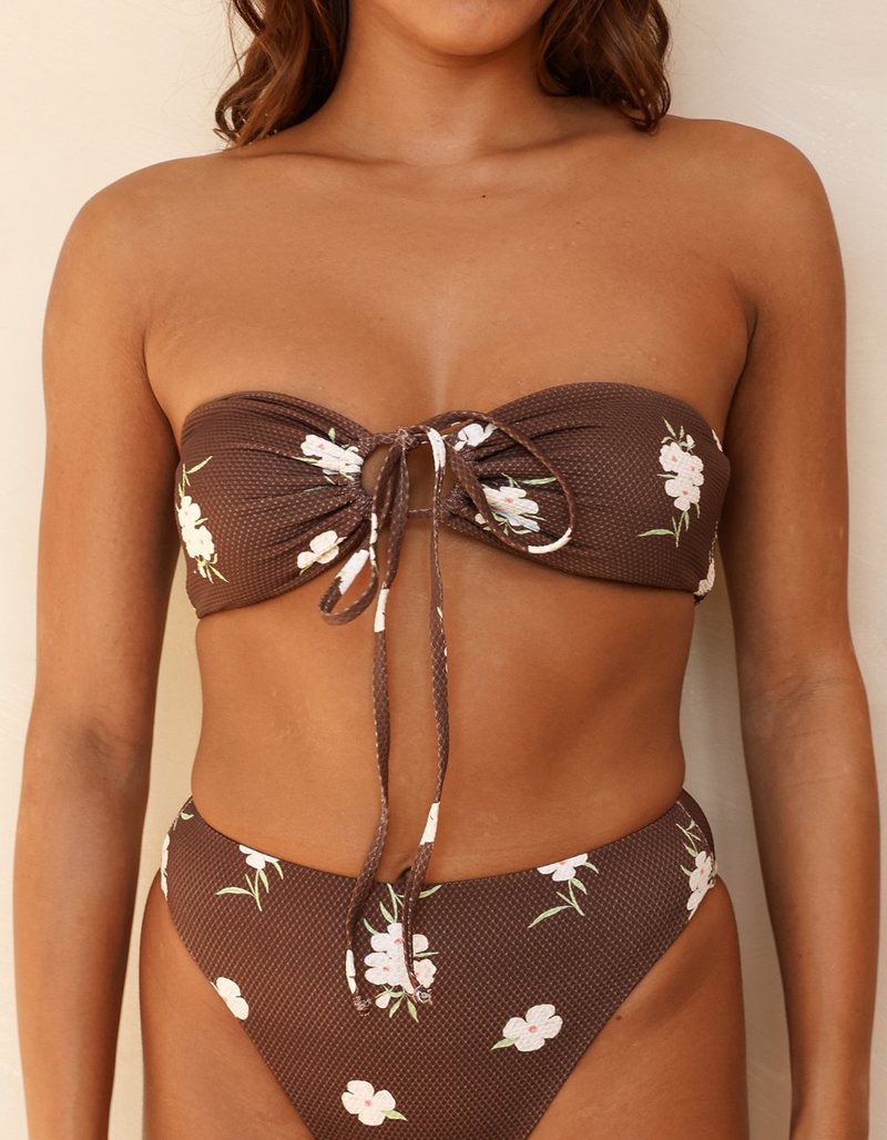 DIPPIN' DAISY'S Amalfi String Tie Bandeau Bikini Top image number 3
