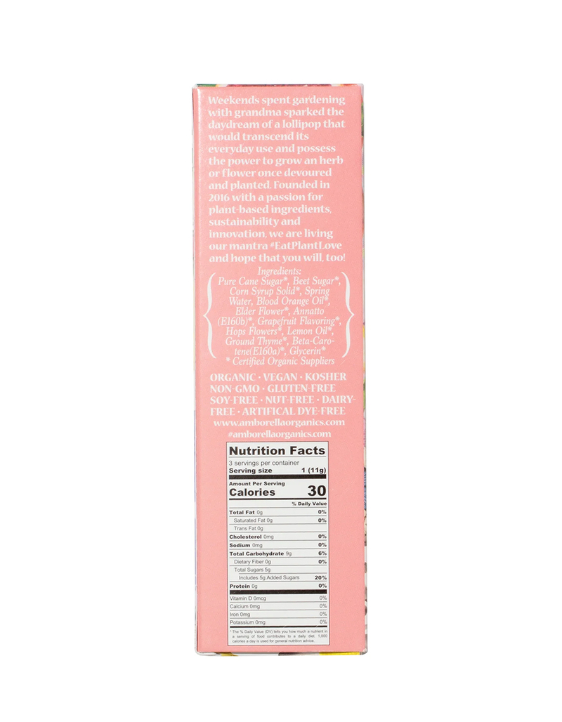 AMBORELLA ORGANICS Citrus Lollipop 3 Pack image number 3