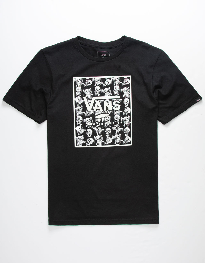 VANS Print Box Skulls Boys T-Shirt image number 0