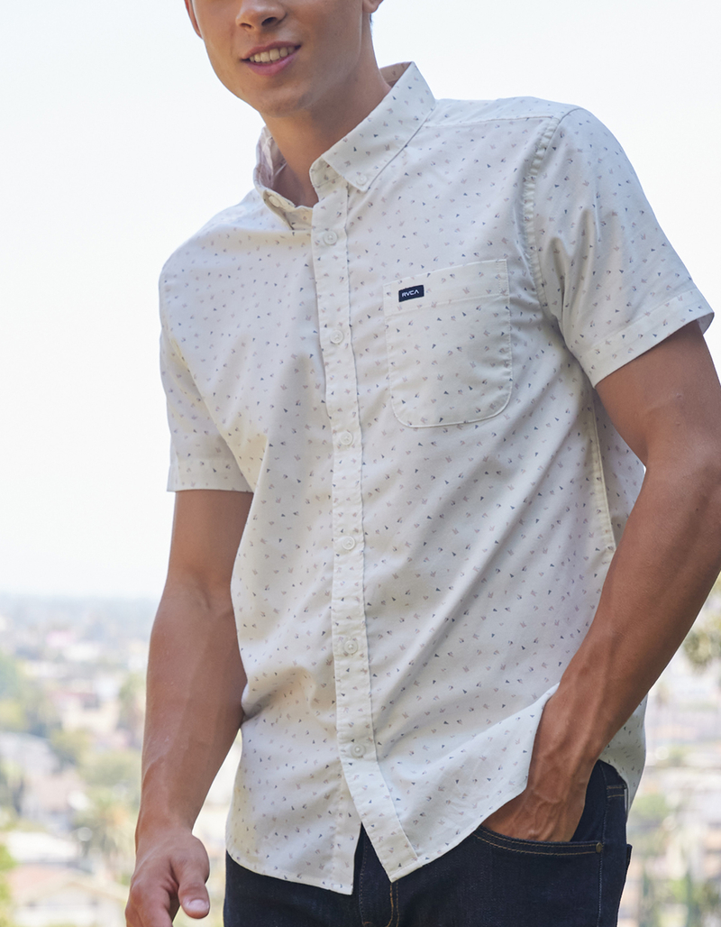 RVCA That'll Do Print Mens Button Up Shirt image number 2