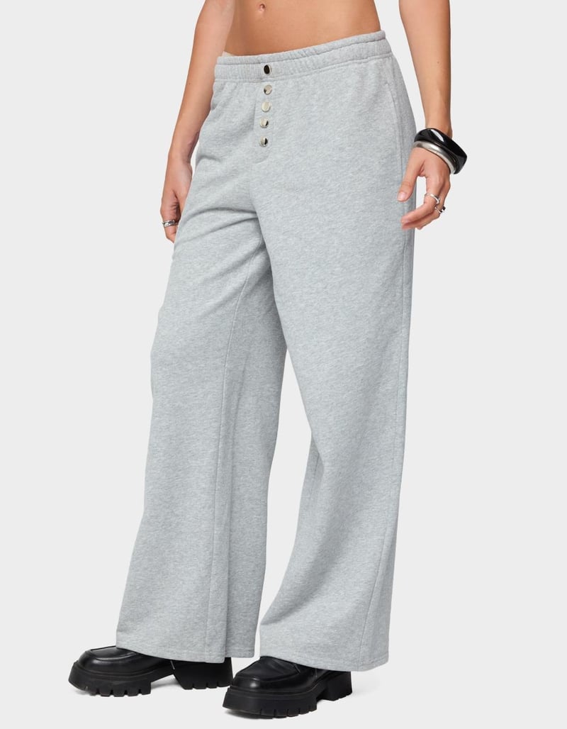 EDIKTED Lorelle Wide Leg Sweatpants image number 1