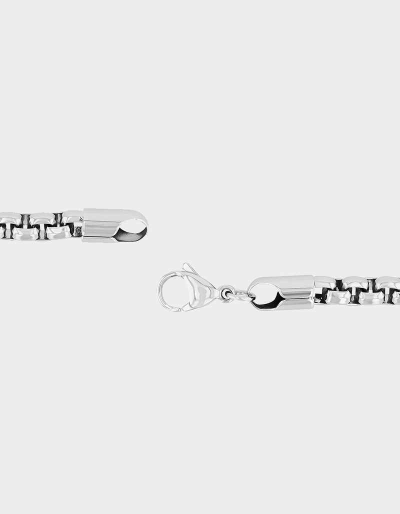 STEEL NATION Stainless Steel Rounded Box Link Bracelet image number 2