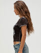 TRUE RELIGION Vintage Buddha Womens Boat Neck Tee image number 3