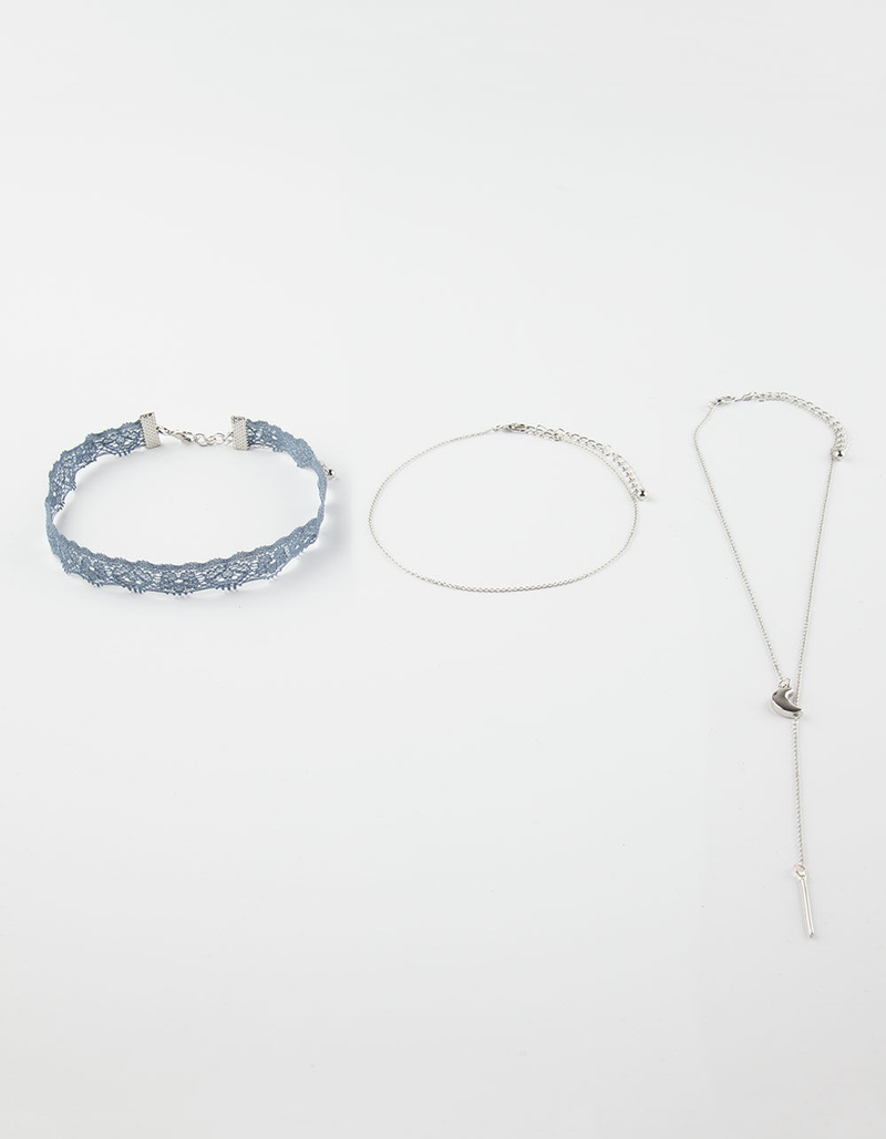 FULL TILT 3 Pack Lace Choker/Lariat Necklace image number 0