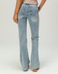 WEST OF MELROSE Low Rise Womens Floral Embroidered Bootcut Jeans image number 5