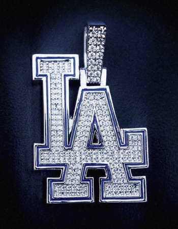 GLD Los Angeles Dodgers Official MLB Logo Pendant Alternative Image