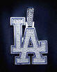 GLD Los Angeles Dodgers Official MLB Logo Pendant image number 2